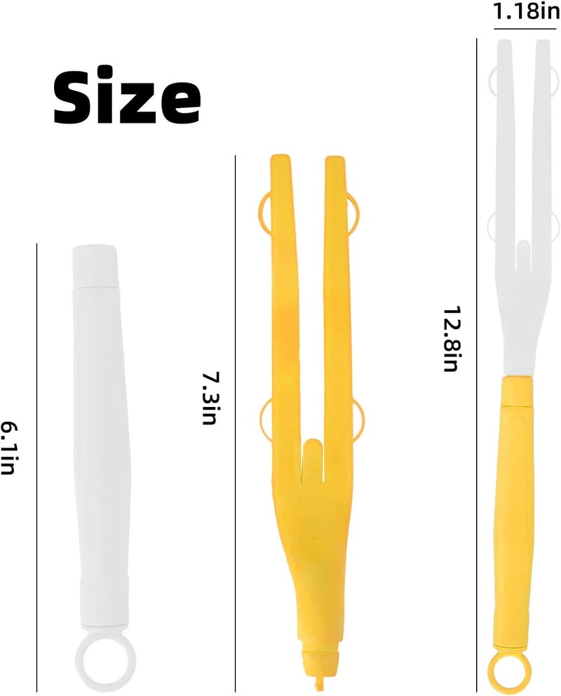 Engorgio Duster Handle Compatible with Swiffer Duster,Replacement Extendable Dusters Mop Handles for Swiffer Refill,Replaceable Small Duster Refill Handles for Tight Spaces(Yellow,1Pcs) - Image 2